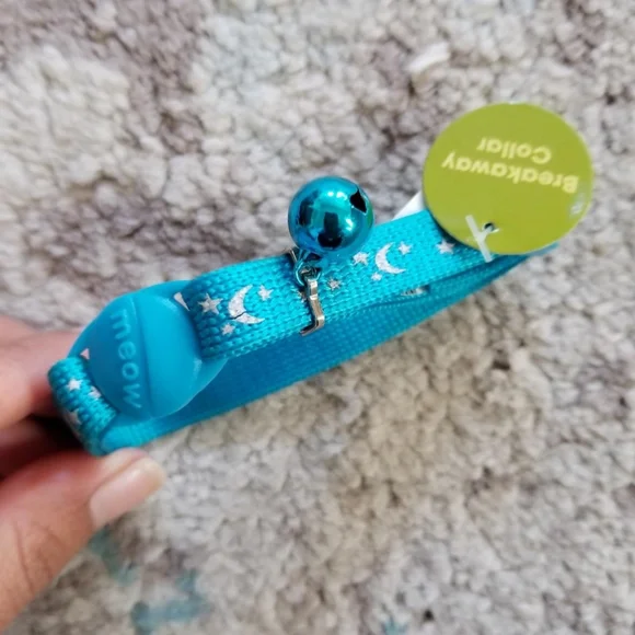 Blue cat breakaway collar new