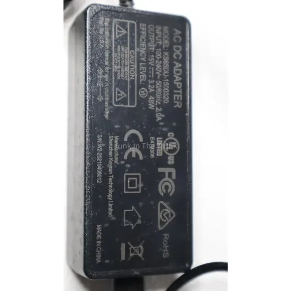 AC POWER ADAPTER Model: KS65DU-1500320