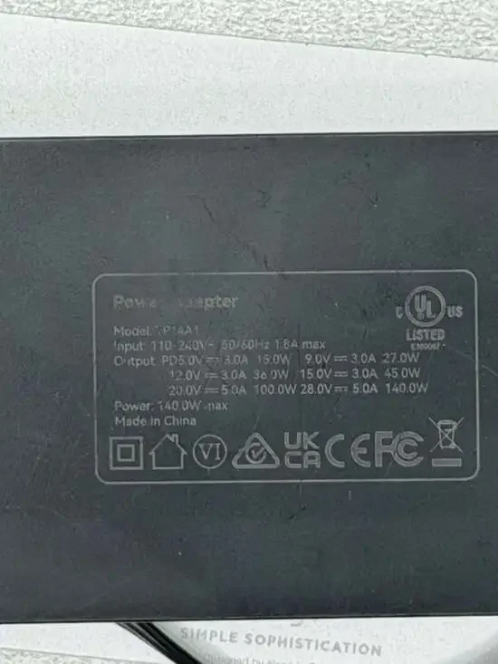Generic 140W USB-C Power Adapter Model P14A1