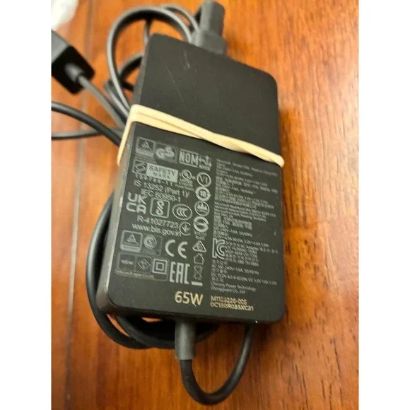 Microsoft‎ Surface 65W Power Supply AC Adapter Model 1706 with USB Port Black