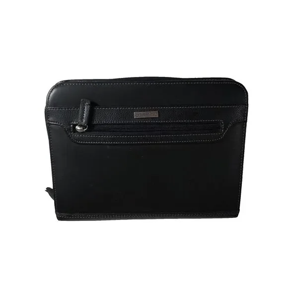 Franklin Covey Leather 7 Ring Planner Binder Black