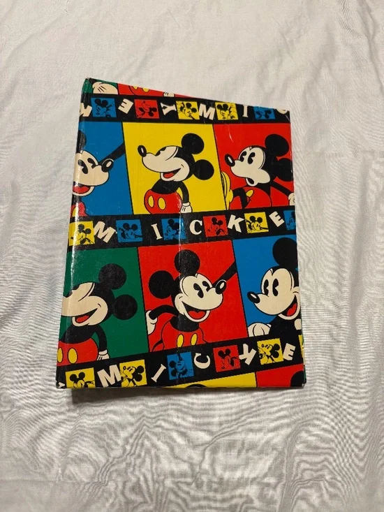 Vintage 1996 Disney World Mickey Mouse 3-Ring Photo Album Binder Holson USA