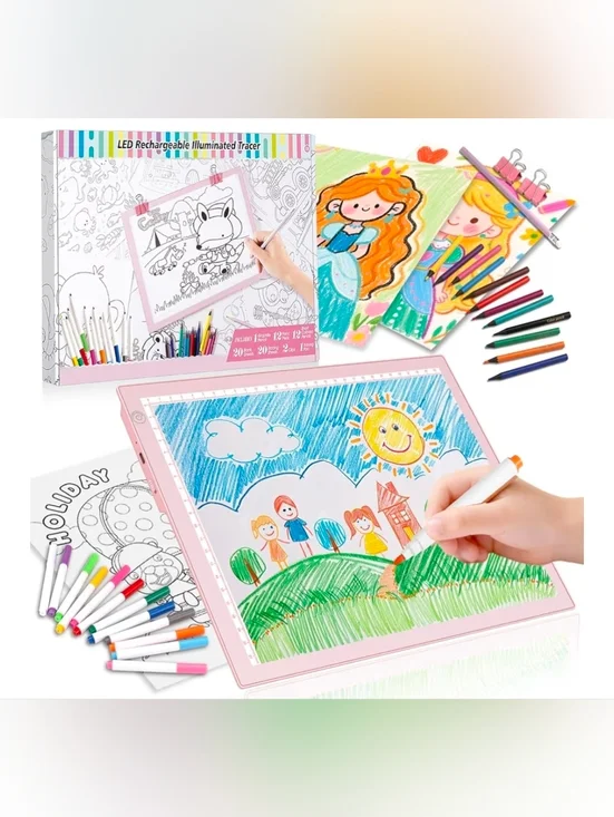 LED Drawing Tablet Kits Pink - 15