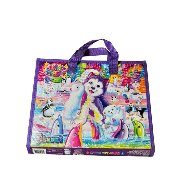 2020 Lisa Frank Tikanni Trifold Portfolio Storage Binder School Folder Crayons