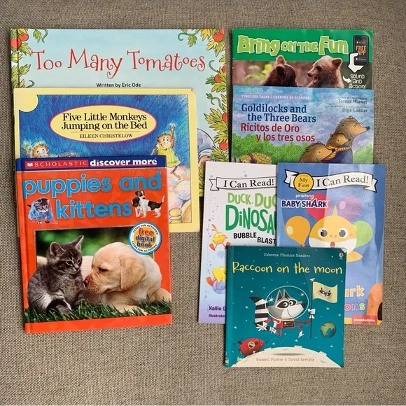 Children Books Stories Scholastic Puppies Kittens Usborne Animals Baby Shark