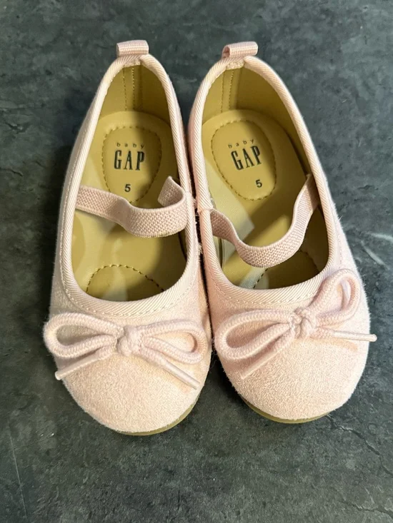 GAP Toddler Pink Mary Jane Ballet Flats with Bow- Size 5 Toddler