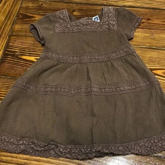 NWOT GAP Brown Cotton Lined Dress with Bloomers