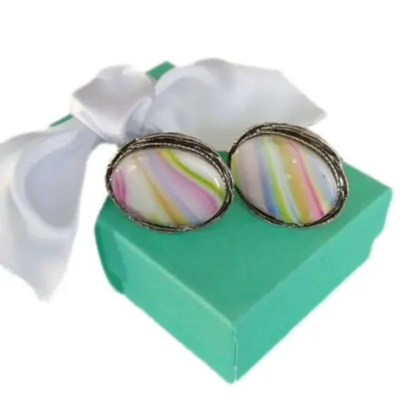 Men's Resin Multicolor Cufflinks Cuff Links