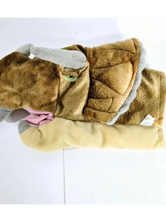 K&M 2003 Triceratops Hand PUPPET Realistic Head Plush Pretend Play Dinos…