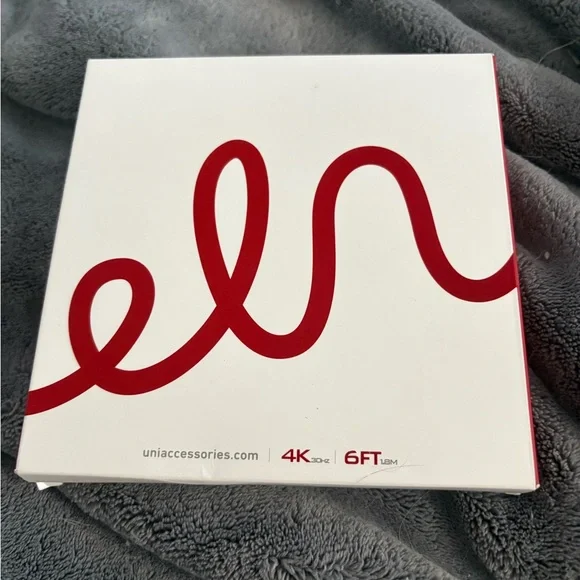 Red and White 6FT Charging Cable