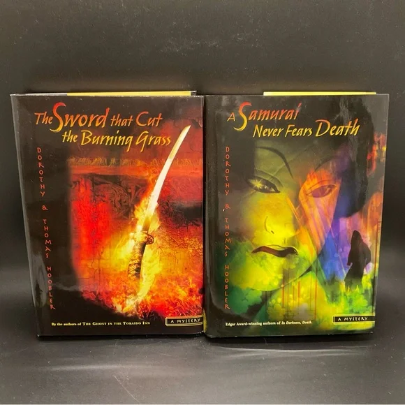 2 Book Lot The Samurai Mysteries by Dorothy & Thomas Hoobler new hardcovers