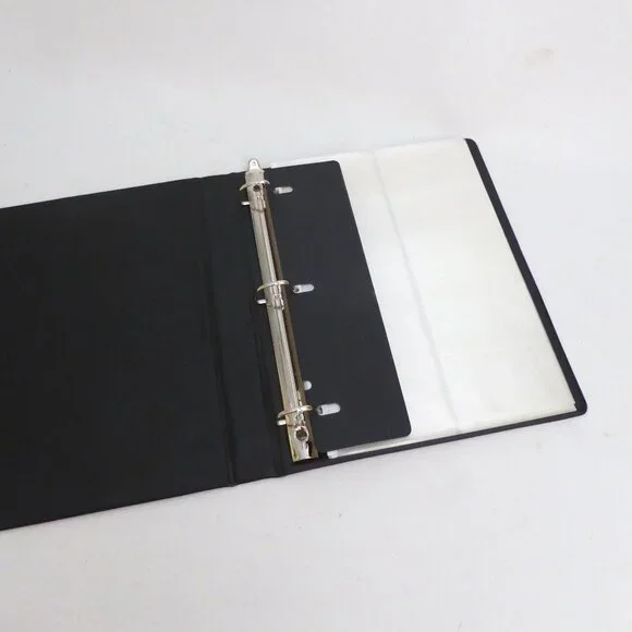 NEW 600 BUSINESS CARD AVERY 3 RINGED BINDER CARD HOLDER SLEEVES