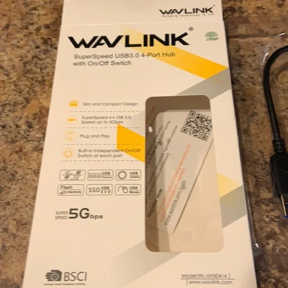 Wavlink Super Speed USB3.0 4-Port Hub