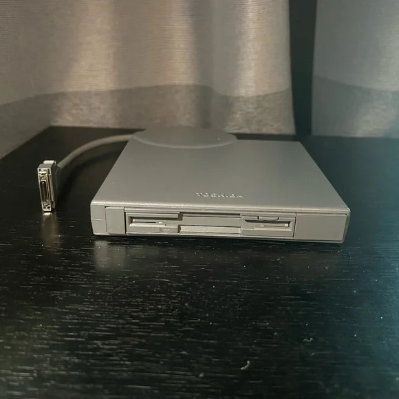 Toshiba FDD Attachment Case & External 3.5 Floppy Drive - Made in Japan