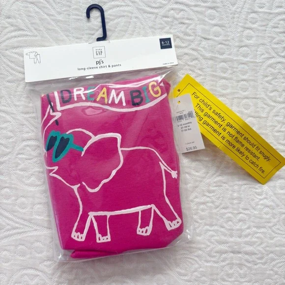 Baby‎ Gap Dream Big Longsleeve Pajama Set (6-12 Months)