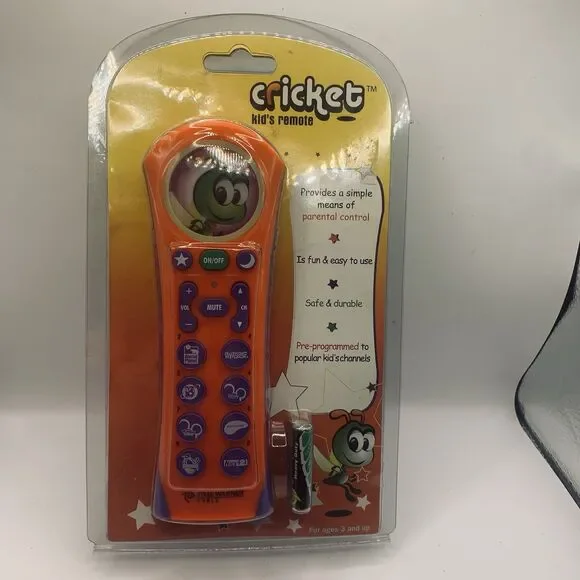 Universal Electronics Cricket Kid’s Remote Control Orange Users Guide NEW