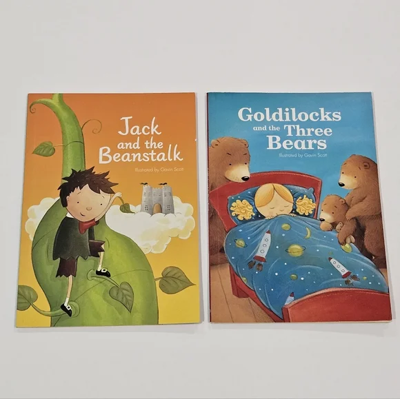 Goldilocks and Jack & The Beanstalk Early Readers, Excellent Used Condition EUC