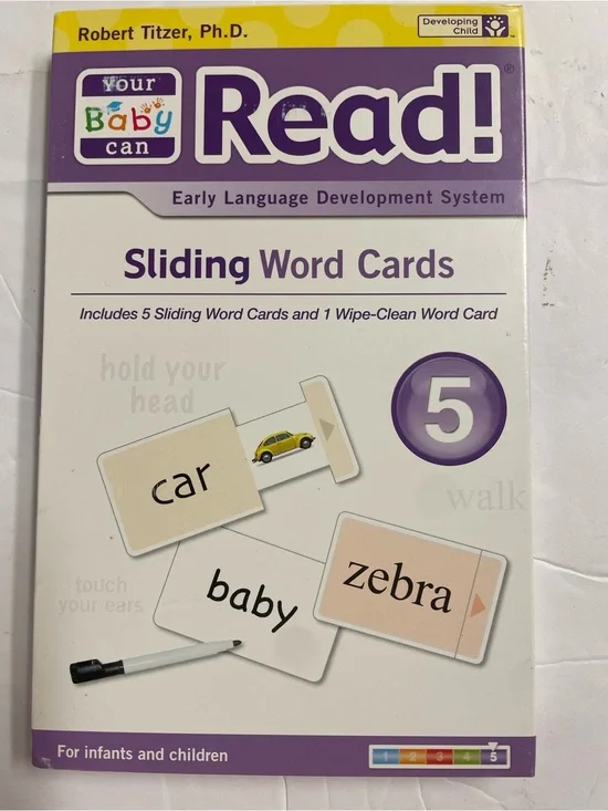Your Baby Can Read! Sliding Word Cards - Volume 5