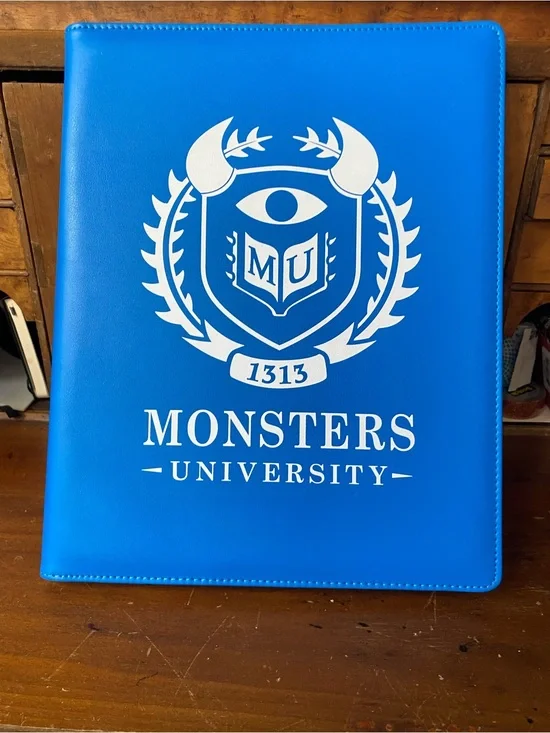 Disney Blue Notebook Folder with Yellow Legal Pad