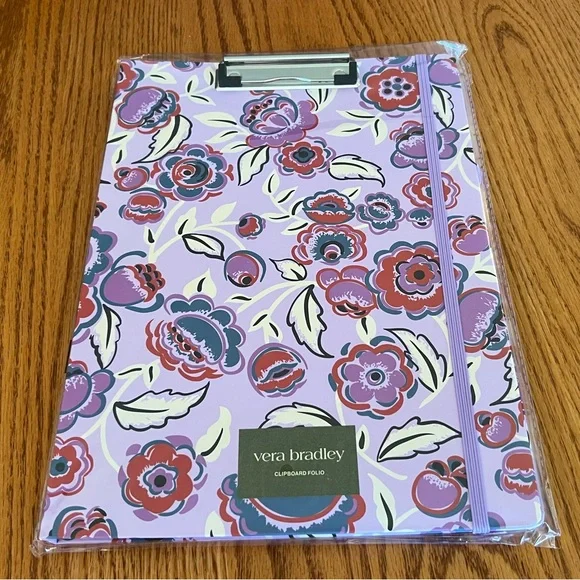 Vera Bradley Clipboard Folio in Bubbly Flowers NWT
