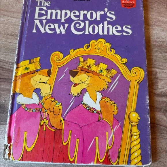 Walt Disney Productions Presents the Emperor's New Clothes Library binding 1975