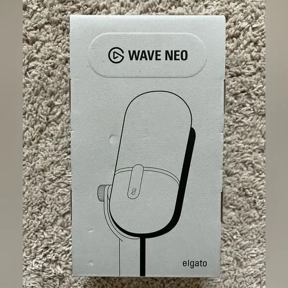 Elgato Wave Neo Microphone USB-C to USB-A Gaming Streaming 10MAI9901