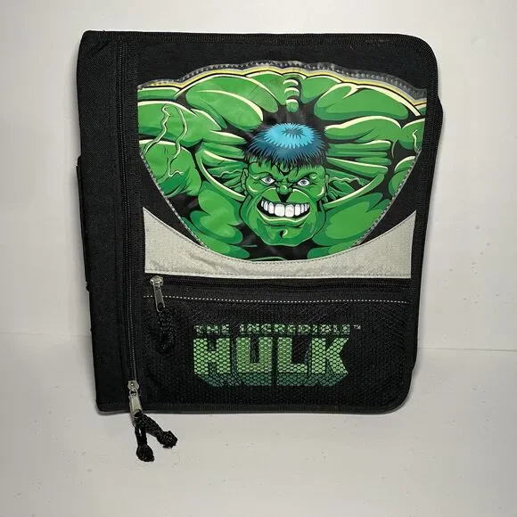 Marvel The Incredible Hulk 3-rings Binder 2002 Fast Forward LLC Vintage