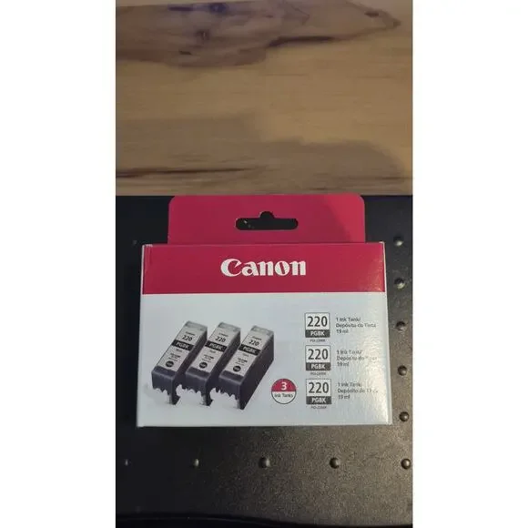 Canon PGI-220 Genuine Black Triple Pack SEALED