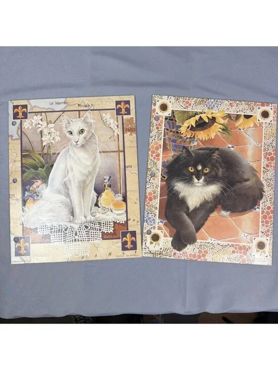 Vtg 90’s Mead Folders Brushcreek Creative Vivian Boswell Sophisticats Cats Lot 2