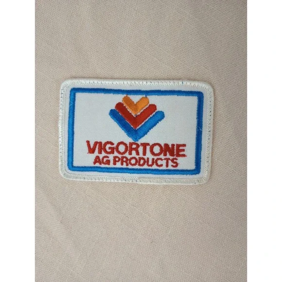 Vintage VIGORTONE AG PRODUCTS‎ Advertising Patch (Farm, Agriculture) 3.75 Inches
