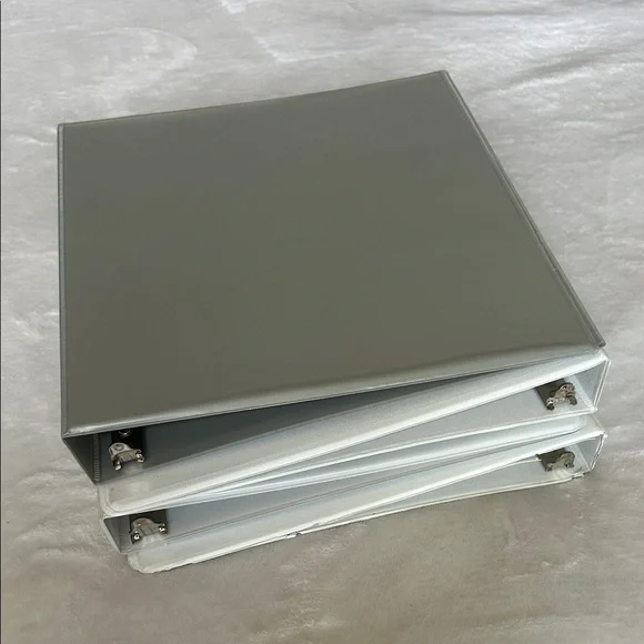 White and Gray 1” Binders