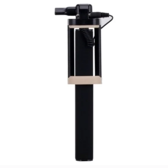 MOMAX Mini Mini Cable Selfie Stick Black New