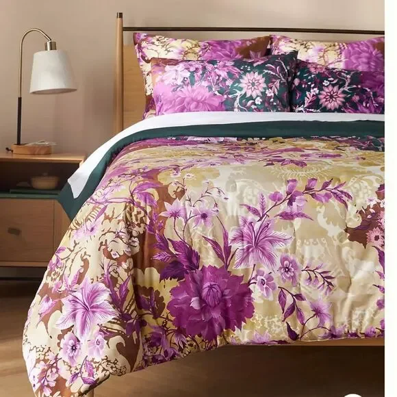 Anthropologie Velvet Orla Quilt
