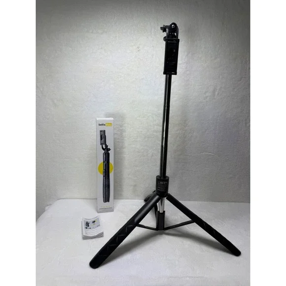SelfieShow Q16SS Stable Selfie Stick Tripod Bluetooth Remote 360 Rotation Black