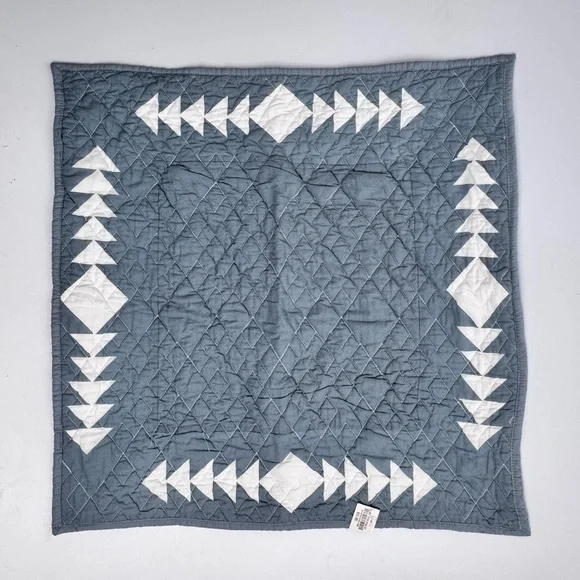 NWT Linden Street Coventry Blue and White Quilted Euro Sham