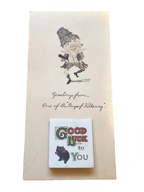 Vintage Boys of Kilkenny Irish 1930 Mini Standup Calendar Unused