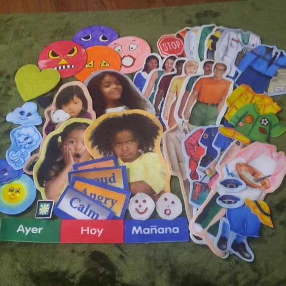 Felt People, Emotions, Professions and Weather teaching tools learning toys