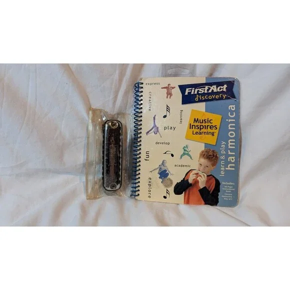First Act Discovery Learn and Play Harmonica With Chrome Harmonica & Book