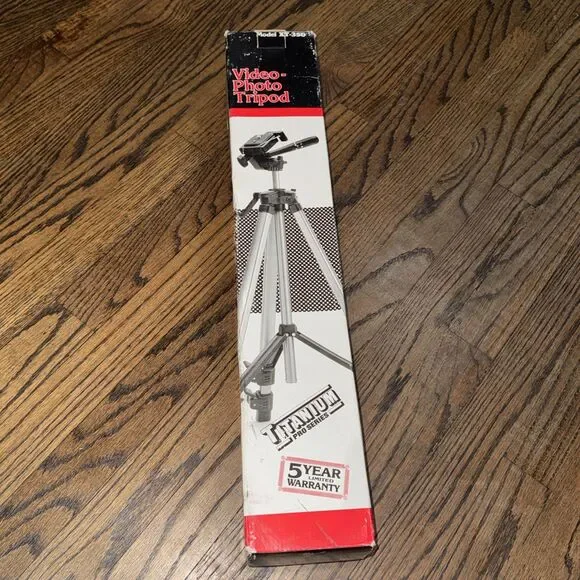 VidPro XT-350 Video Photo Tripod w/ Box Lightweight Compact Camera Stand
