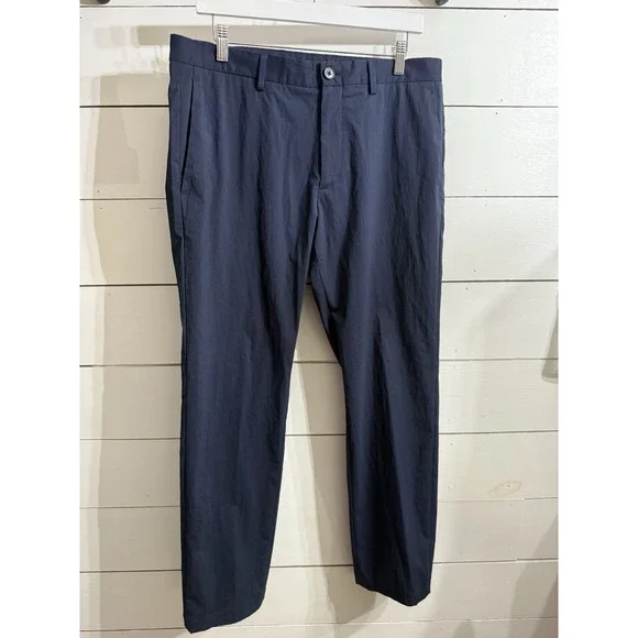 $265 Theory Mayer Baltic Blue Pin Stripe Suit Pants Mens Size 32‎