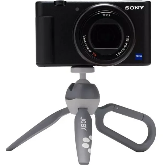 JOBY HandyPod Clip Tripod Phone Mount Foldable Tabletop Grey Vlogging Camera
