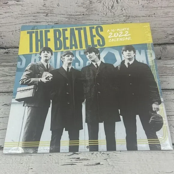 The Beatles 2022 16 Month Wall Calendar Band Rock and Roll Music‎ New Sealed