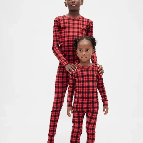 Red Plaid Kids Pajama Set - By Gap. Holiday. Winter. Unisex