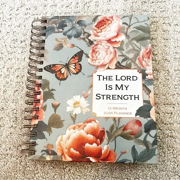 The Lord Is My Strength 2025 Planner: 12-Month Weekly Planner Calendar Religious