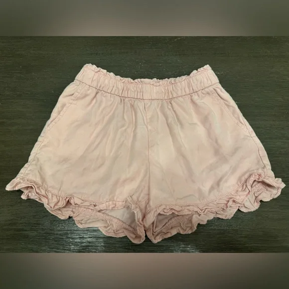 Gap Youth Girls Pink Ruffle Pull On Shorts Size Large
