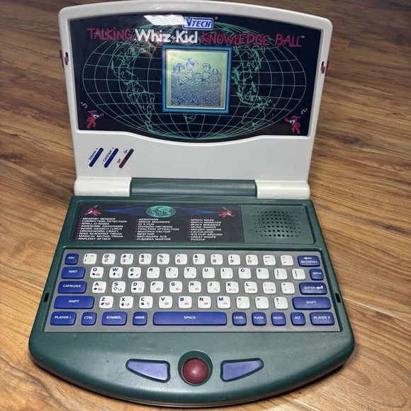 Vtech Talking Whiz Kid Knowledge Ball For Ages Works VINTAGE‎ Learning Notebook