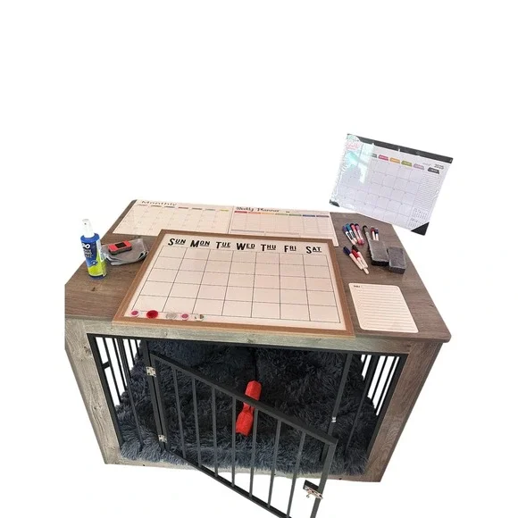 Dry Erase Calendar Set Magnetic Weekly Monthly Daily Planner 2025 Desk Calendar