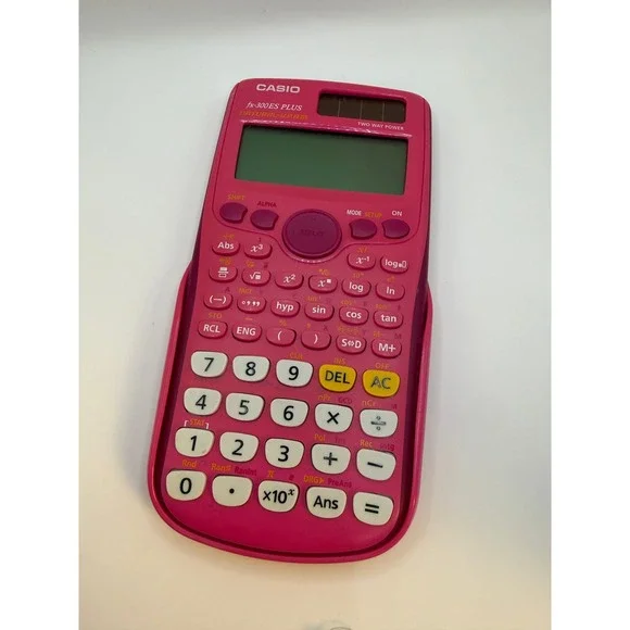 Casio fx-300ES Plus Pink Scientific Calculator Solar Back To School Math algebra