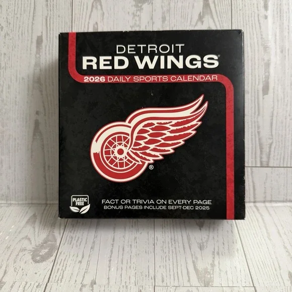 Turner Licensing, ‎ NHL Detroit Red Wings 2026 Daily Desk Calendar Official