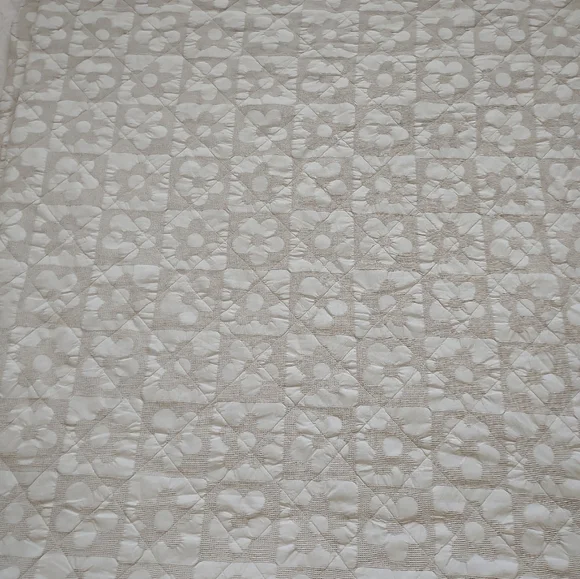 King Cupcakes And Cashmere Cotton Quilt Stonewash Beige Jacquard Bedspread